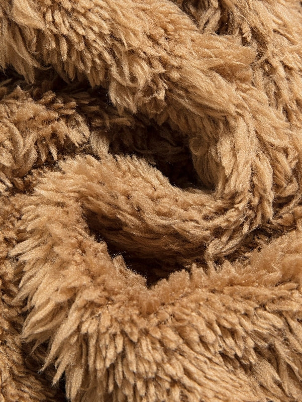 Jacquard Teddy Fleece Jas – Zachte Warme Ritsjas voor Dagelijks Comfort-10