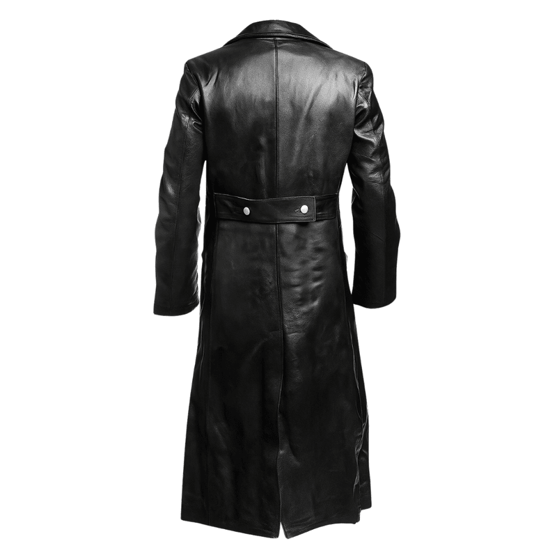 Klassieke Duitse Leren Jas voor Heren – Limited Edition Stijlvolle Imitatieleer Jas met Premium Afwerking-04