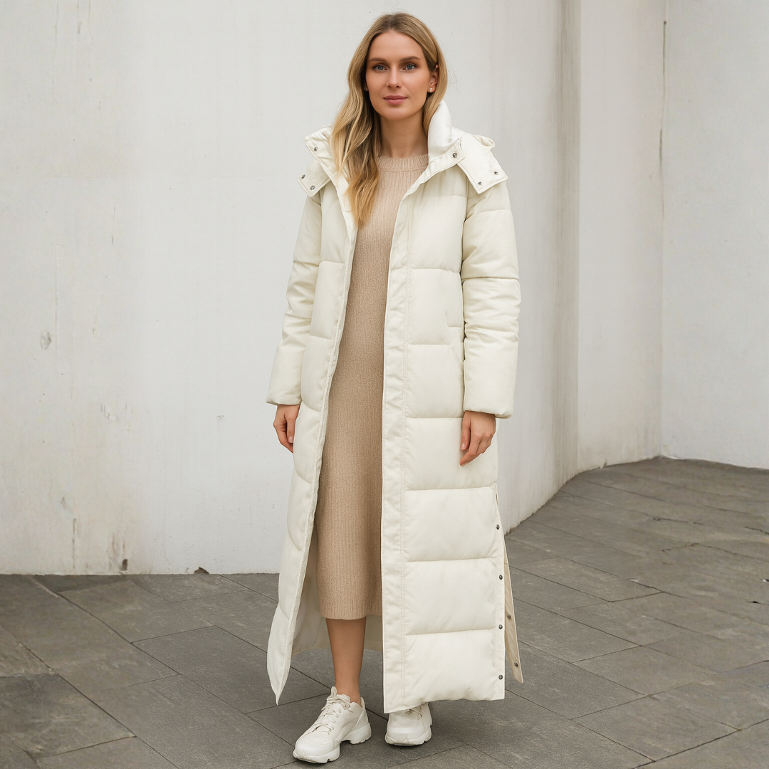 Winddichte Lange Winterjas Dames met Uitstekende Isolatie en Comfortabele Pasvorm - Stijlvolle Gewatteerde Jas voor Koude Weer 56