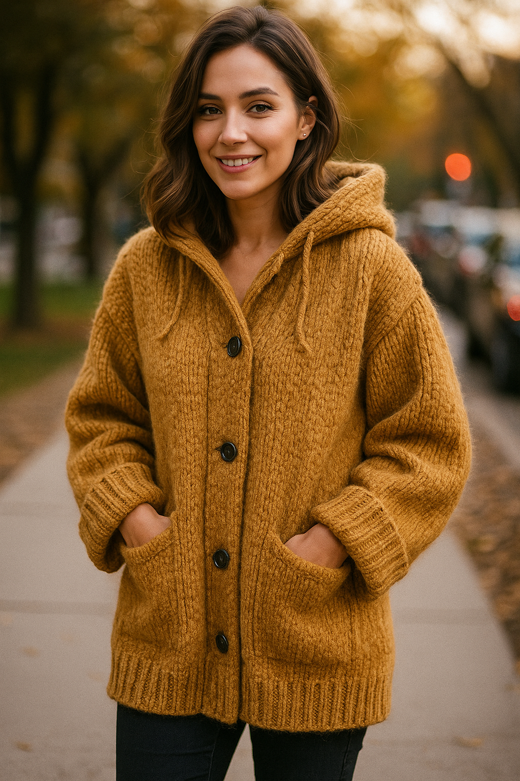 Lange Winterjas Dames met Capuchon - Warme en Stijlvolle Lange Zwarte Jas voor Koude Dagen 6