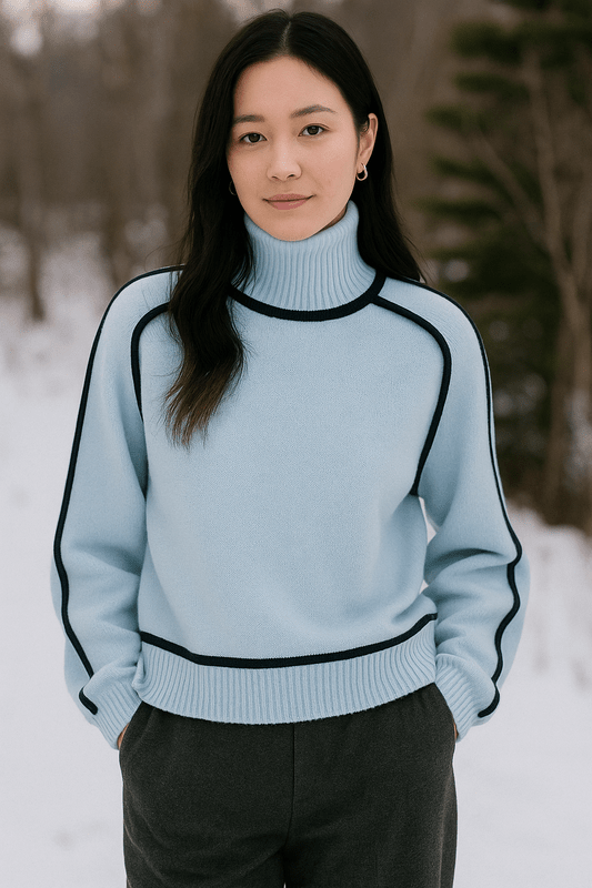 Elegante Witte Coltrui Dames – Hoogwaardige Gebreide Trui voor Herfst en Winter, Perfect voor Casual en Geklede Outfits 5