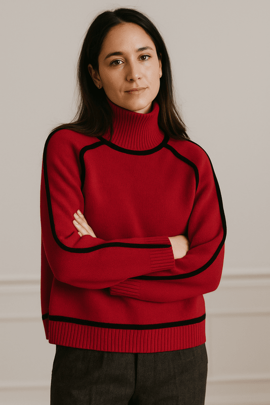 Elegante Witte Coltrui Dames – Hoogwaardige Gebreide Trui voor Herfst en Winter, Perfect voor Casual en Geklede Outfits 7