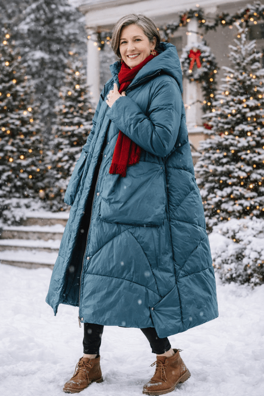 Gewatteerde Winterjas Dames met Hoge Kraag - Lange en Comfortabele Dames Winterjas voor Optimale Warmte 1