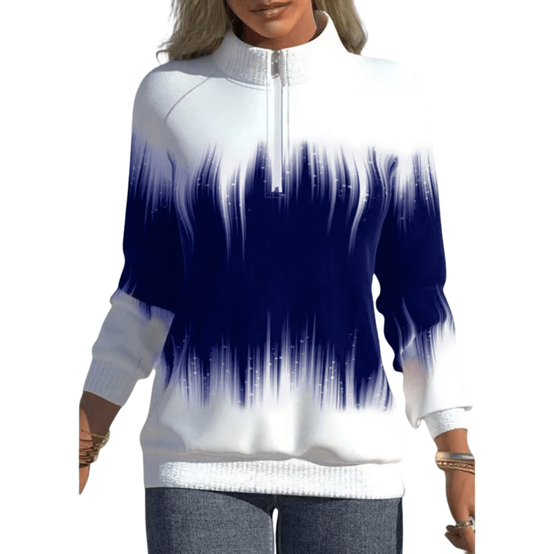 Gewatteerd Sweatshirt voor Herfst en Winter – Lichtgewicht Katoen en Polyester, Lange Mouwen, Trendy Patroon 2