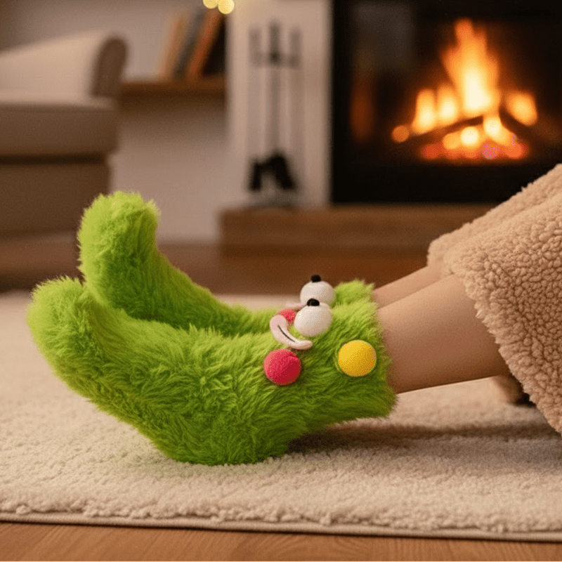 3D Fleece Sokken voor Warme Voeten – Zachte Pluche Sokken in 8 Leuke Ontwerpen voor Optimale Comfort en Warmte 1