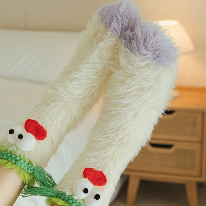 3D Fleece Sokken voor Warme Voeten – Zachte Pluche Sokken in 8 Leuke Ontwerpen voor Optimale Comfort en Warmte 3