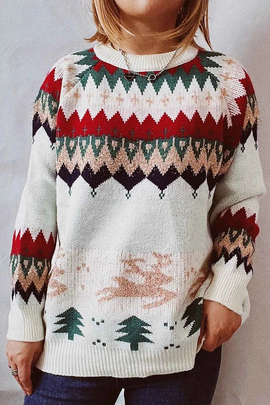 Dames Drop Shoulder Trui – Comfortabele Lange Mouwen Sweater met Ronde Hals 4