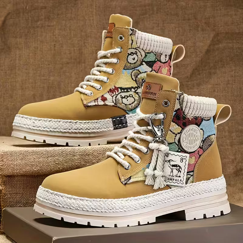 Antislip Sneakers met Teddyprint en Comfortabele Voering voor Winterse Straten – Zachte en Duurzame Synthetische Materialen 1