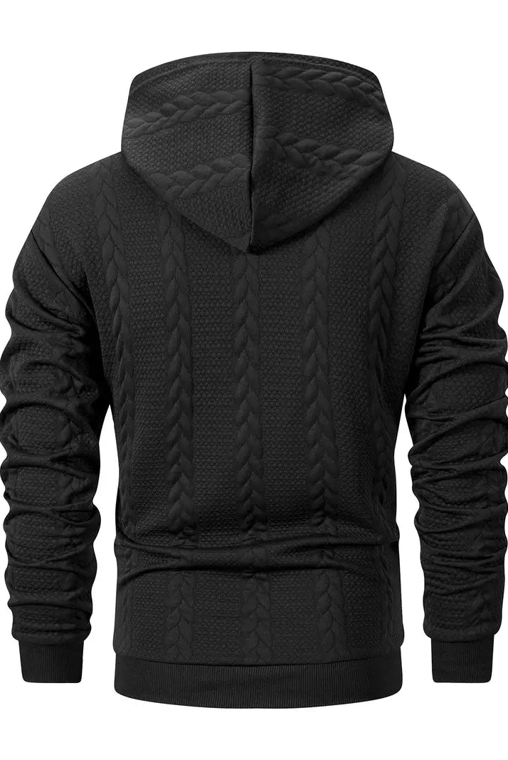 Casual Gebreide Heren Hoodie met Capuchon en Kangoeroezak – Comfortabele Trui voor Elk Seizoen 5