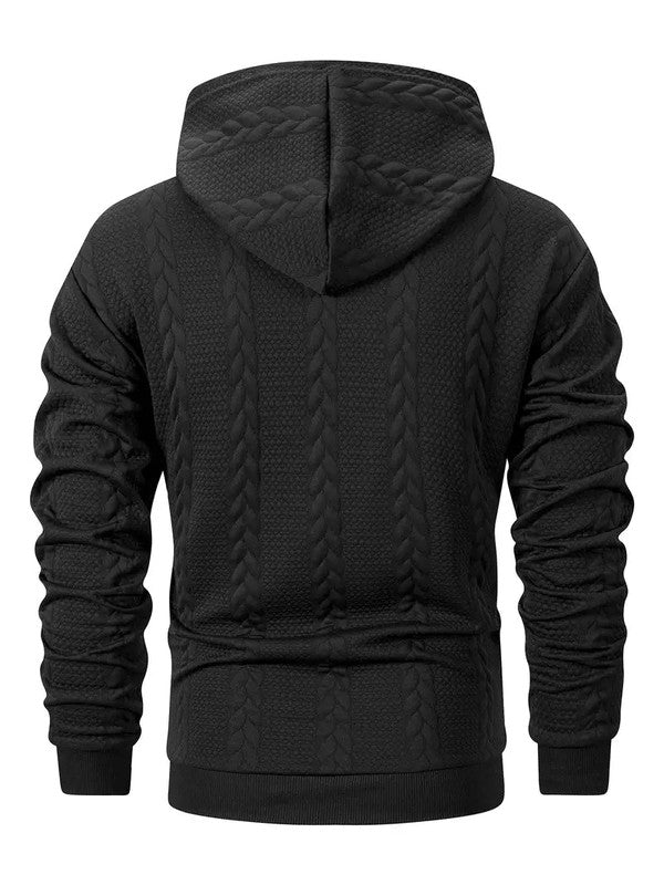Casual Gebreide Heren Hoodie met Capuchon en Kangoeroezak – Comfortabele Trui voor Elk Seizoen 5