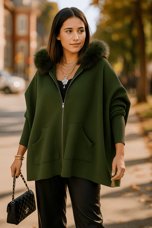 Casual Jack met Imitatiebont Kraag - Winterjas en Tussenjas voor Herfst/Winter, Relaxte Pasvorm 1