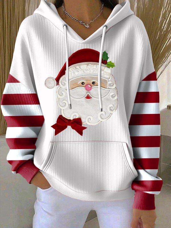 Dames Hoodie met Capuchon – Casual Kersttruien van Ademende Terylene, Verschillende Maten Beschikbaar 1