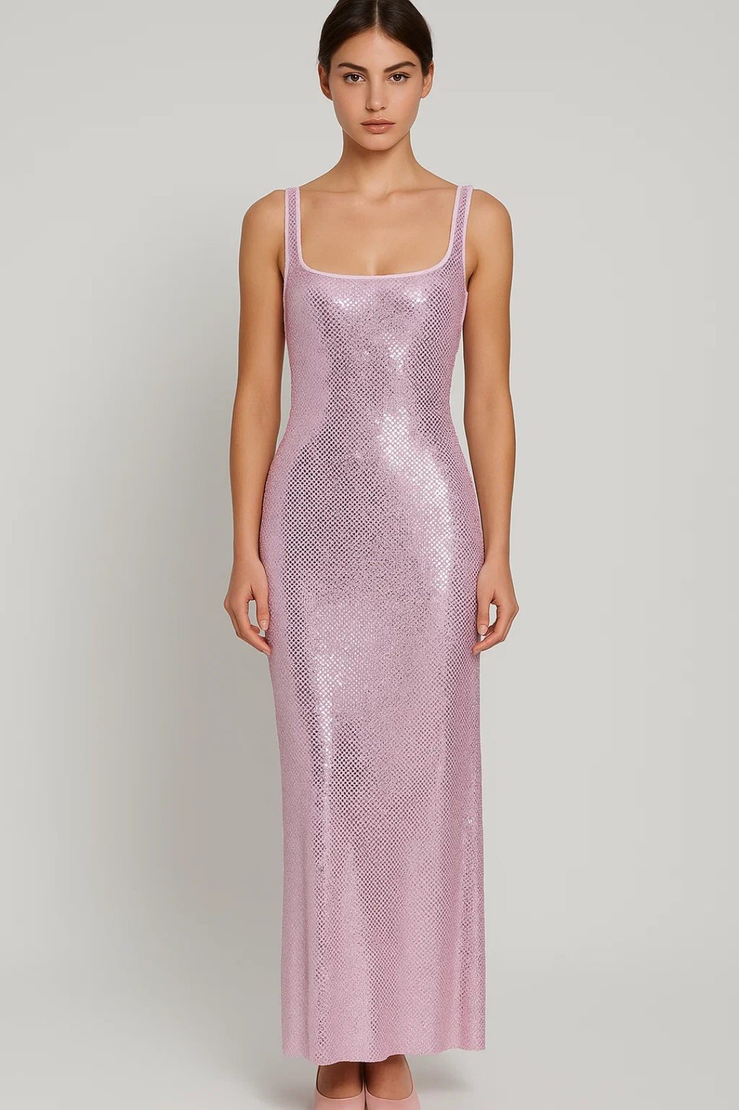 Dames Maxi Jurk – Luxe Bandjes met Zomerse Elegantie en Vloeiende Pasvorm 5