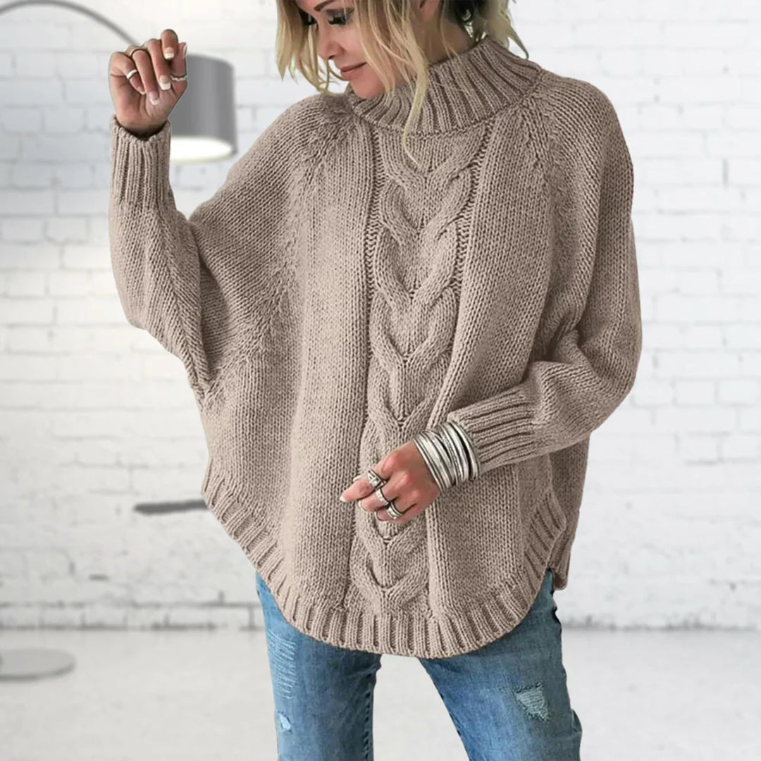 Elegante Coltrui Dames – Losse Pasvorm, Tijdloos Design, Perfect voor de Winter, Gebreid, Stijlvolle Sweater 01