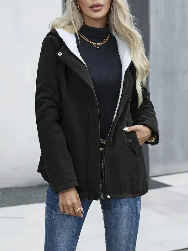 Elegante Damesjas Winter met Capuchon – Stijlvolle en Warme Jas van Hoogwaardige Ademende Stof 5