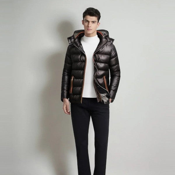 Gewatteerd Pufferjack met Ademend Katoen en Waterbestendige Buitenlaag – Verstelbare Capuchon en Elastische Manchetten 4