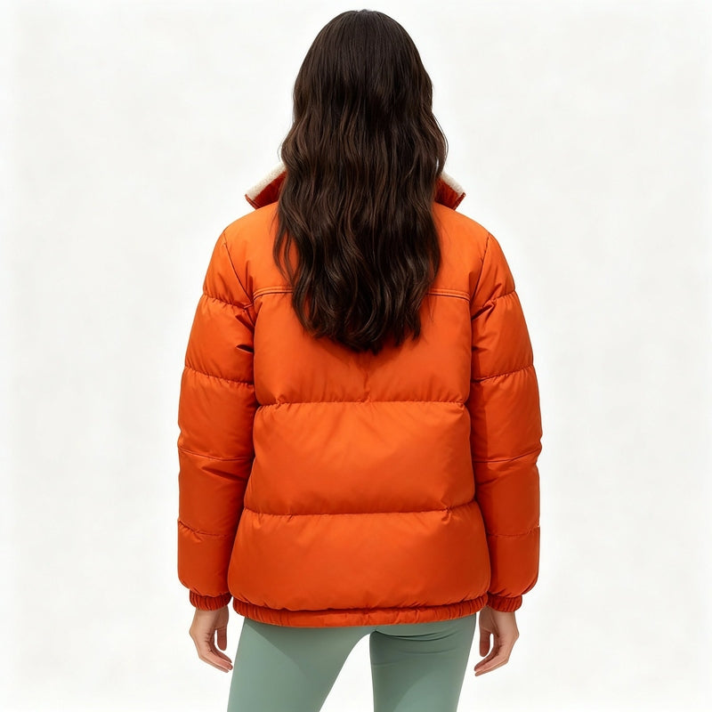 Gewatteerde Dames Winterjas Zwart met Thermische Vulling – Oversized Streetwear voor Koude Dagen 2