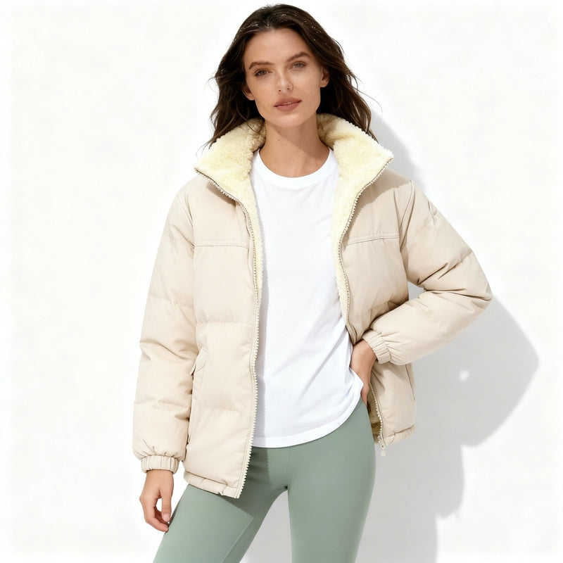 Gewatteerde Dames Winterjas Zwart met Thermische Vulling – Oversized Streetwear voor Koude Dagen 5