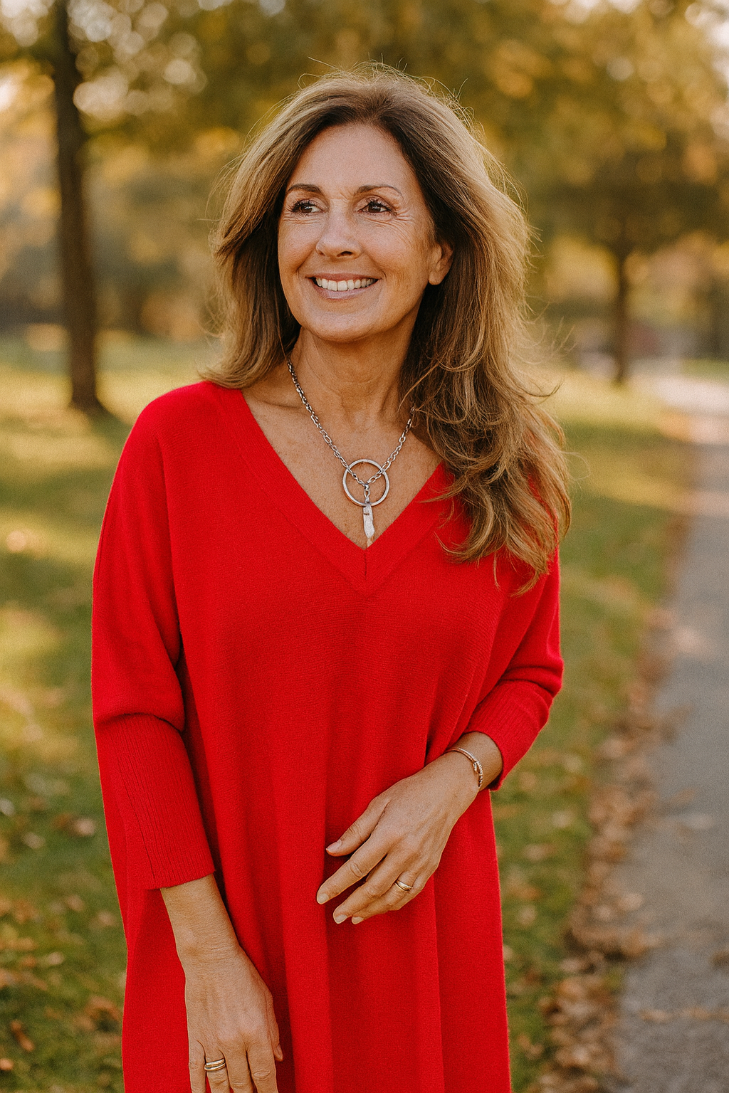 Gezellige Losvallende Top met V-hals – Ademend en Comfortabel voor Casual en Formele Outfits 4