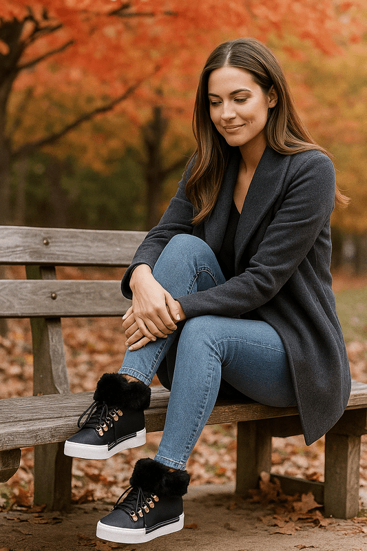 Kerstmis Lange Bontleren Snowboots – Warme Gezellige Winterlaarzen voor Dames 3