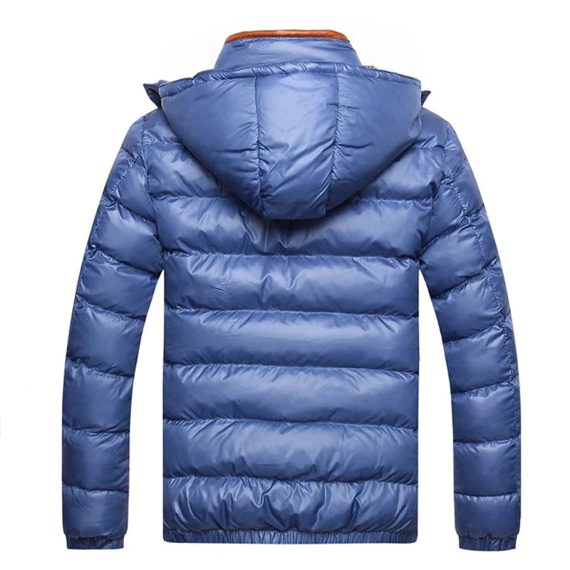 Klassiek Gewatteerd Heren Jack Zwart met Hoogwaardige Isolatie – Tijdloos Pufferjack voor Koude Dagen 2