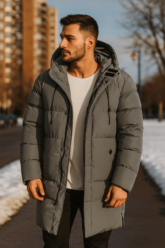 Lange Parka Jas Heren met Capuchon – Duurzaam en Warm voor de Winter, Ideaal voor Buitenactiviteiten 2