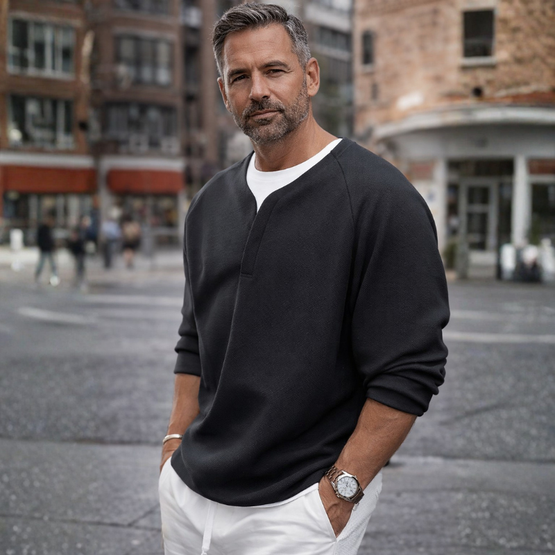 Lange mouwen met klassieke kraag – Comfortabele tops voor elke gelegenheid 0