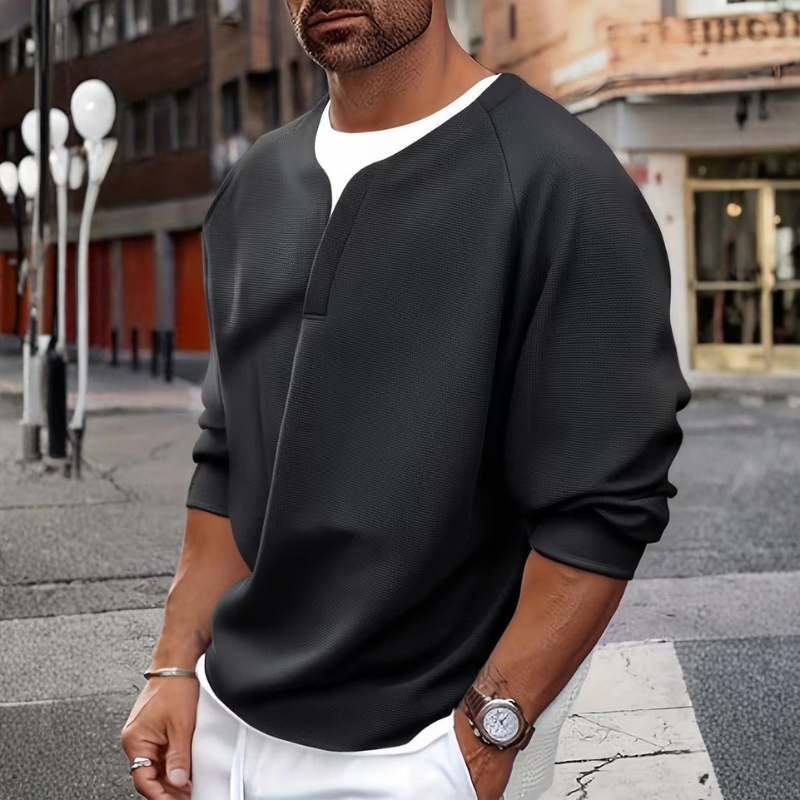 Lange mouwen met klassieke kraag – Comfortabele tops voor elke gelegenheid 1