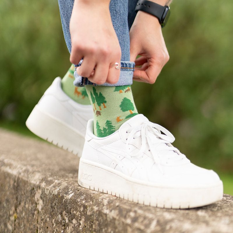 Lichtgroene Sokken Heren voor Natuurliefhebbers – Comfortabel en Ademend, Perfect voor Wandelen en Trekking 1