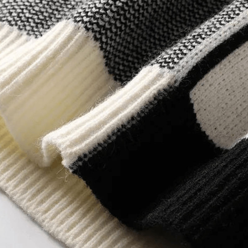 Moderne Groene Heren Trui met Geometrisch Patroon en Zachte Breistructuur - Casual Comfort voor Herfst en Winter 5