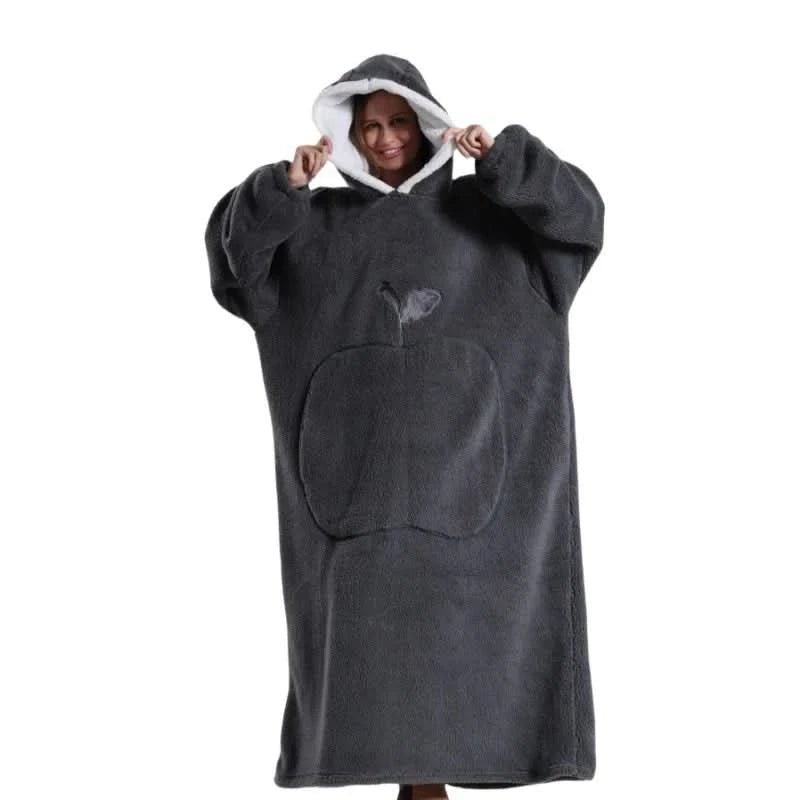 Oversized Fleece Hoodie voor Ultiem Comfort – Uniseks met Kangoeroezak, Zacht en Warm voor Thuisgebruik 7