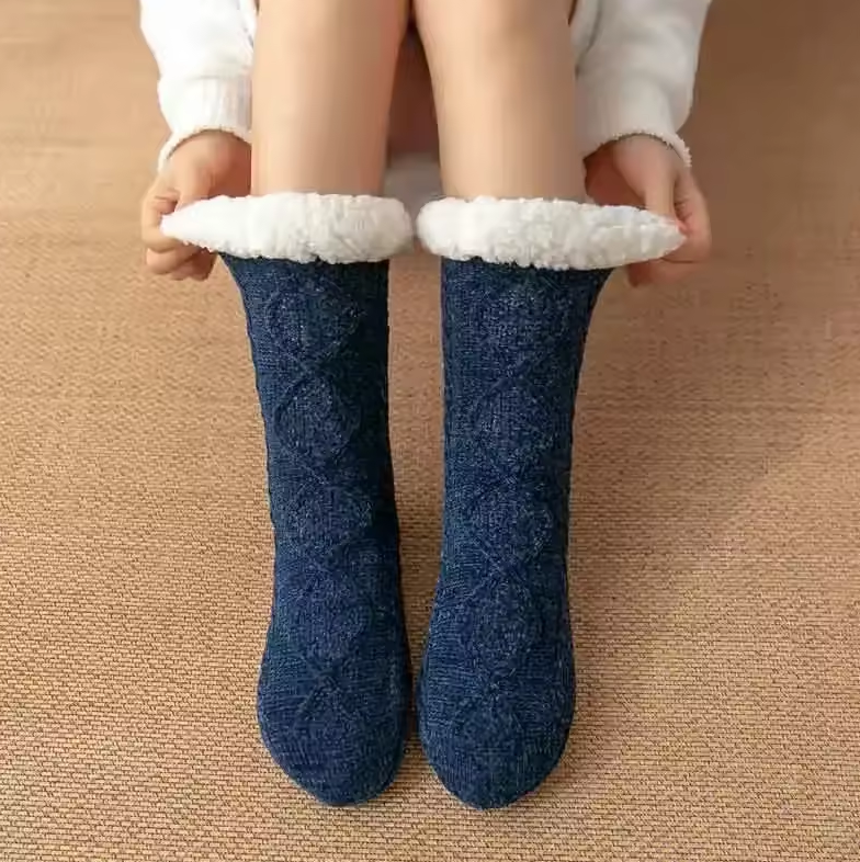 Pluizige Huissokken Dames met Antislipzool – Comfortabel en Warm voor Thuisgebruik 0