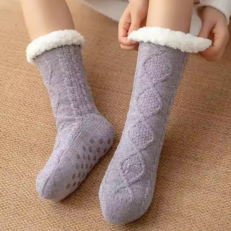 Pluizige Huissokken Dames met Antislipzool – Comfortabel en Warm voor Thuisgebruik 8