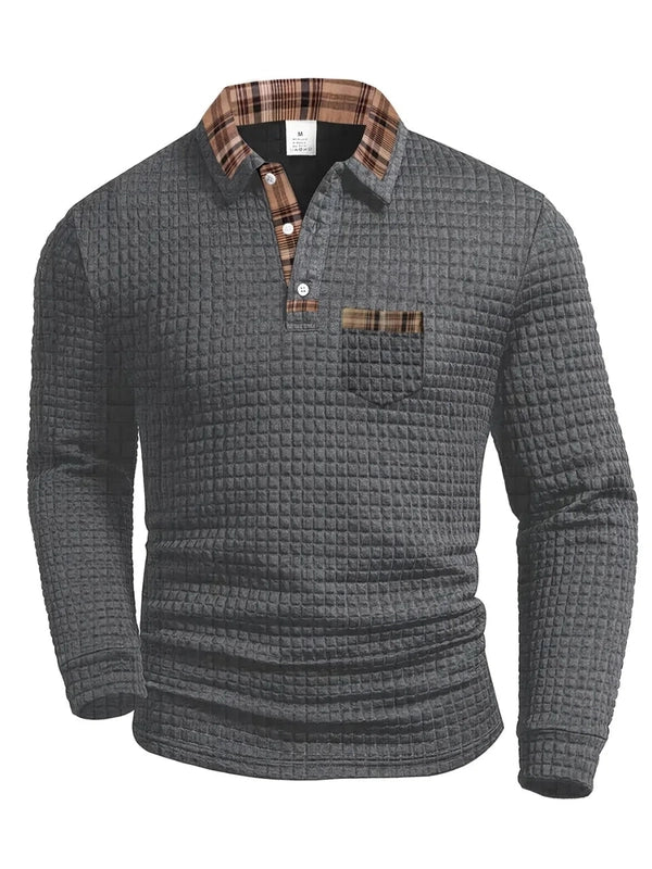 Polo Shirt met Ruitpatroon – Stijlvol, Comfortabel & Tijdloos Design