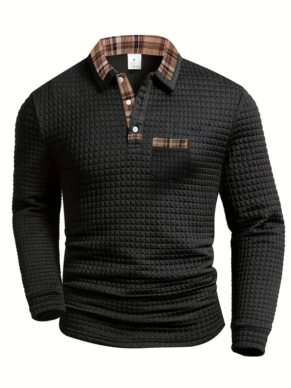 Polo Shirt met Ruitpatroon – Stijlvol, Comfortabel & Tijdloos Design