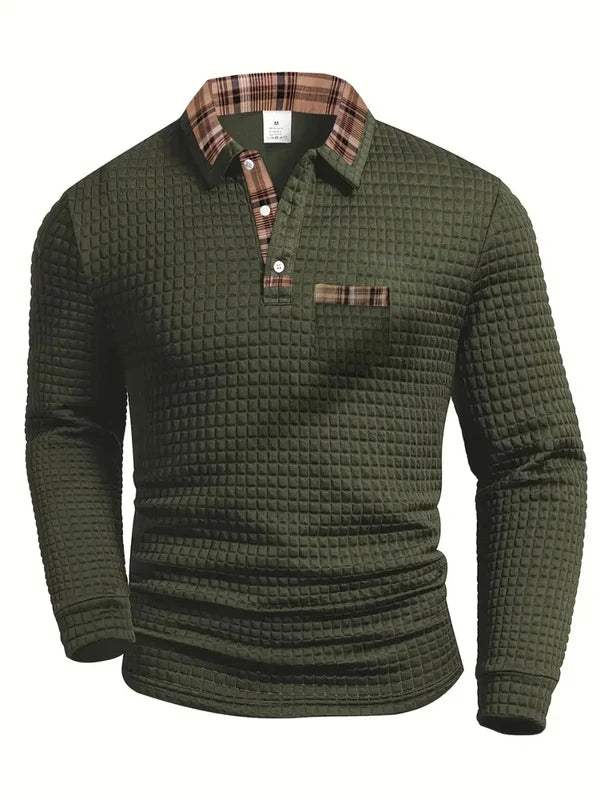 Polo Shirt met Ruitpatroon – Stijlvol, Comfortabel & Tijdloos Design