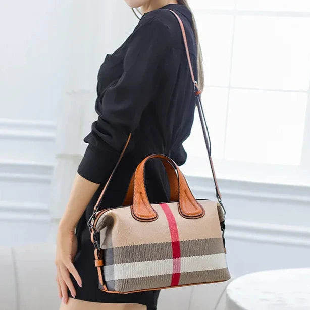 Trendy Geruite Handtas-5