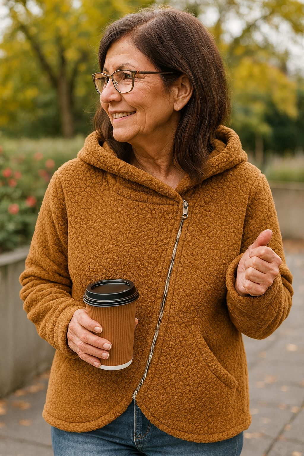 Sherpa Fleece Hoodie met Rits – Zachte Oversized Capuchon, Comfortabele Pasvorm voor Elke Dag 1