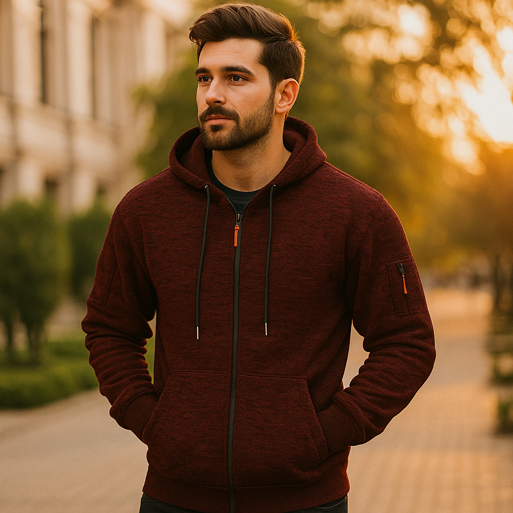 Stijlvolle Fleece Jas Heren – Comfortabel, Lichtgewicht en Perfect voor Koelere Dagen 2