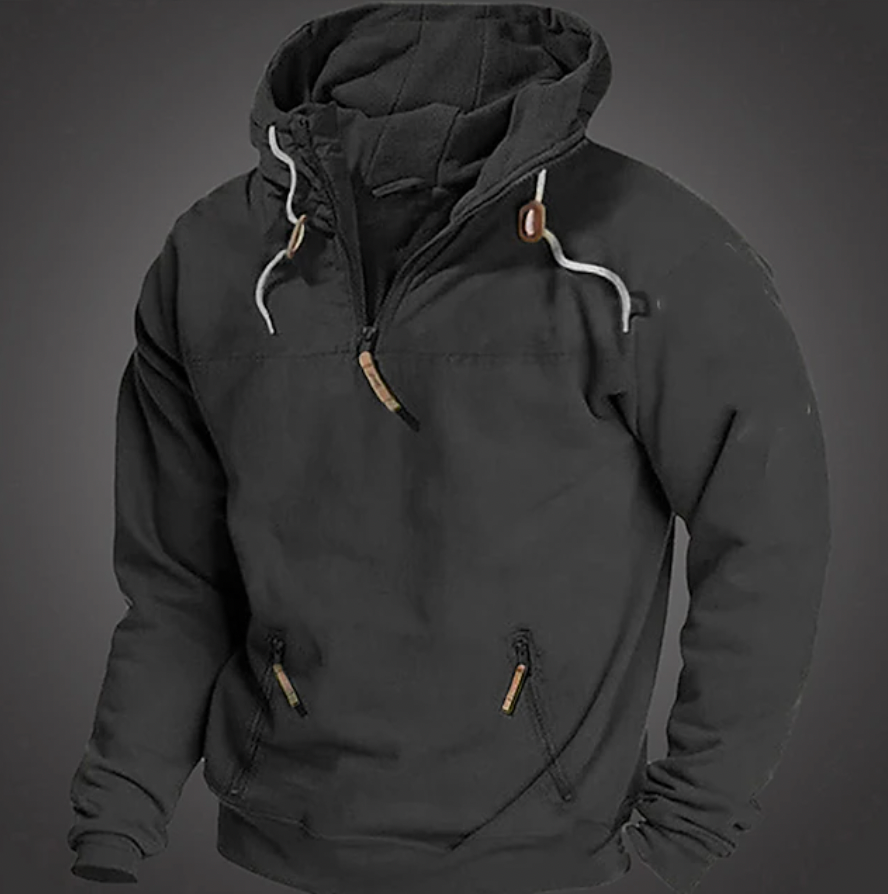 Stijlvolle Winter Hoodie van Ultrasofte Stof – Trendy Casual Pasvorm voor Comfort en Warmte 0