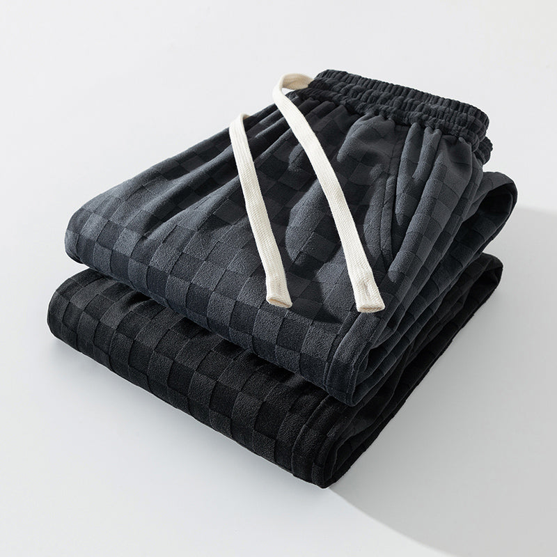 Ultrazachte Joggingbroek Heren met Ademend Polyester en Relaxte Pasvorm – Geruit Design 8