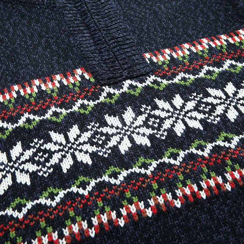 Wollen Trui Dames met Kwartrits en Fair Isle-patroon – Zachte Isolerende Wolmix voor Winterdagen 2