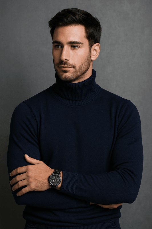 Zachte Coltrui van Premium Kasjmiermix voor Heren – Tijdloos Ontwerp en Ademend Materiaal 3