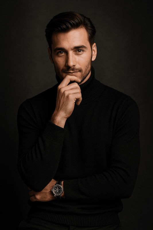 Zachte Coltrui van Premium Kasjmiermix voor Heren – Tijdloos Ontwerp en Ademend Materiaal 4