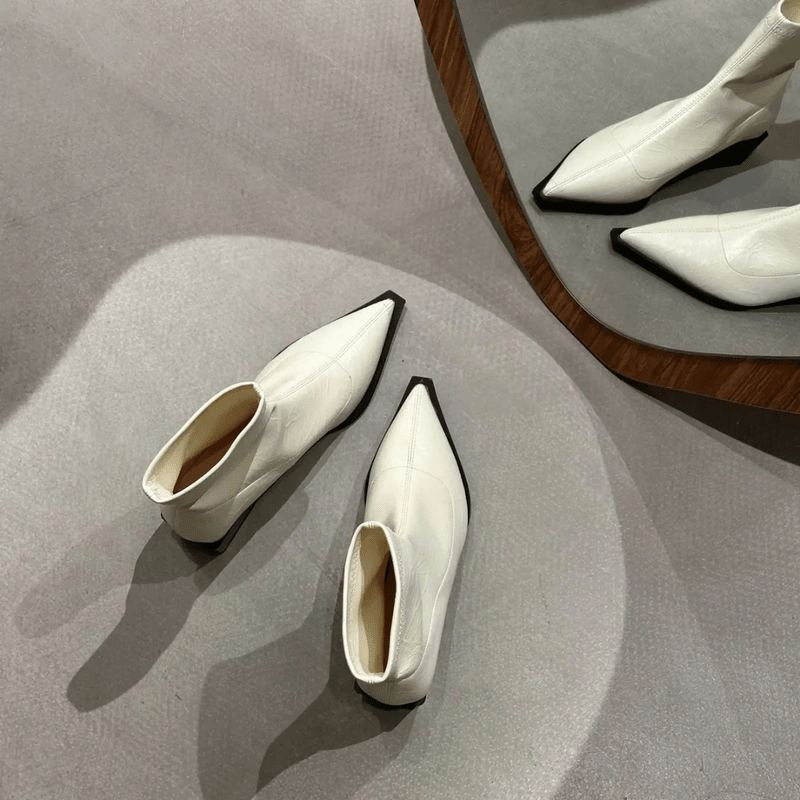 Zwarte Enkellaarsjes Dames met Puntige Neus en Hoge Hak – Elegante en Comfortabele Schoenen 4