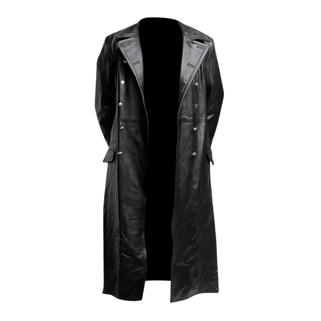 Klassieke Duitse Leren Jas voor Heren – Limited Edition Stijlvolle Imitatieleer Jas met Premium Afwerking-03