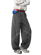 Unisex Losse Colorblock Hasso Stitch Broek – Comfortabele Streetwear Broek met Modern Design - 6