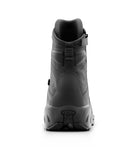 Black tactical combat boot with side zipper, lace-up design, and rugged rubber sole for outdoor and work use - 6