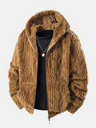 Jacquard Teddy Fleece Jas – Zachte Warme Ritsjas voor Dagelijks Comfort-01