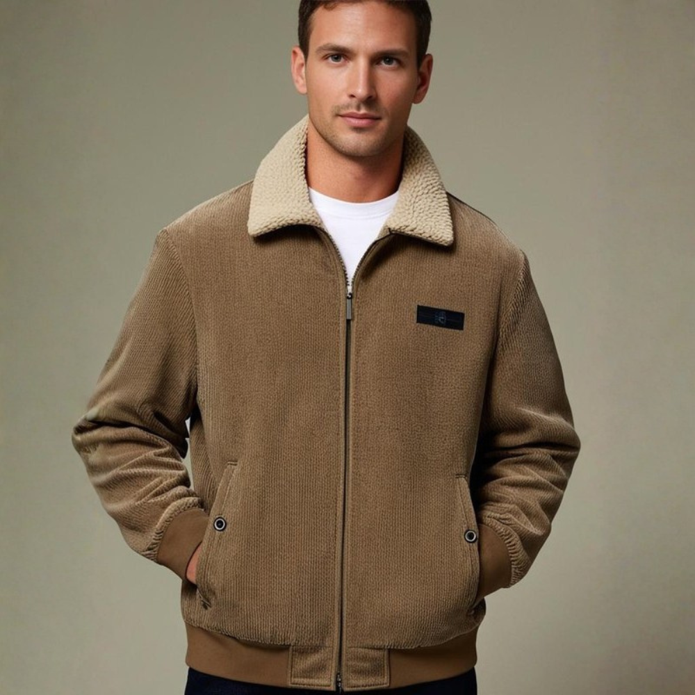 Heren Jack | Fleece Gevoerd Corduroy, Casual Stijl 1